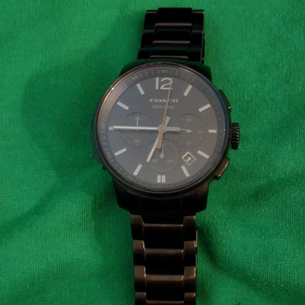 Coach Black Stainless Steel Watch